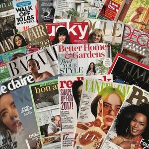 Magazine Lot Bundle  Vision Board, Junk Journal, Collage, Mixed Media, Crafts